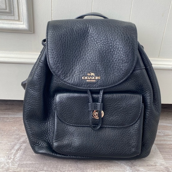 Coach Pebble Leather Mini Billie Backpack - Picture 1 of 4